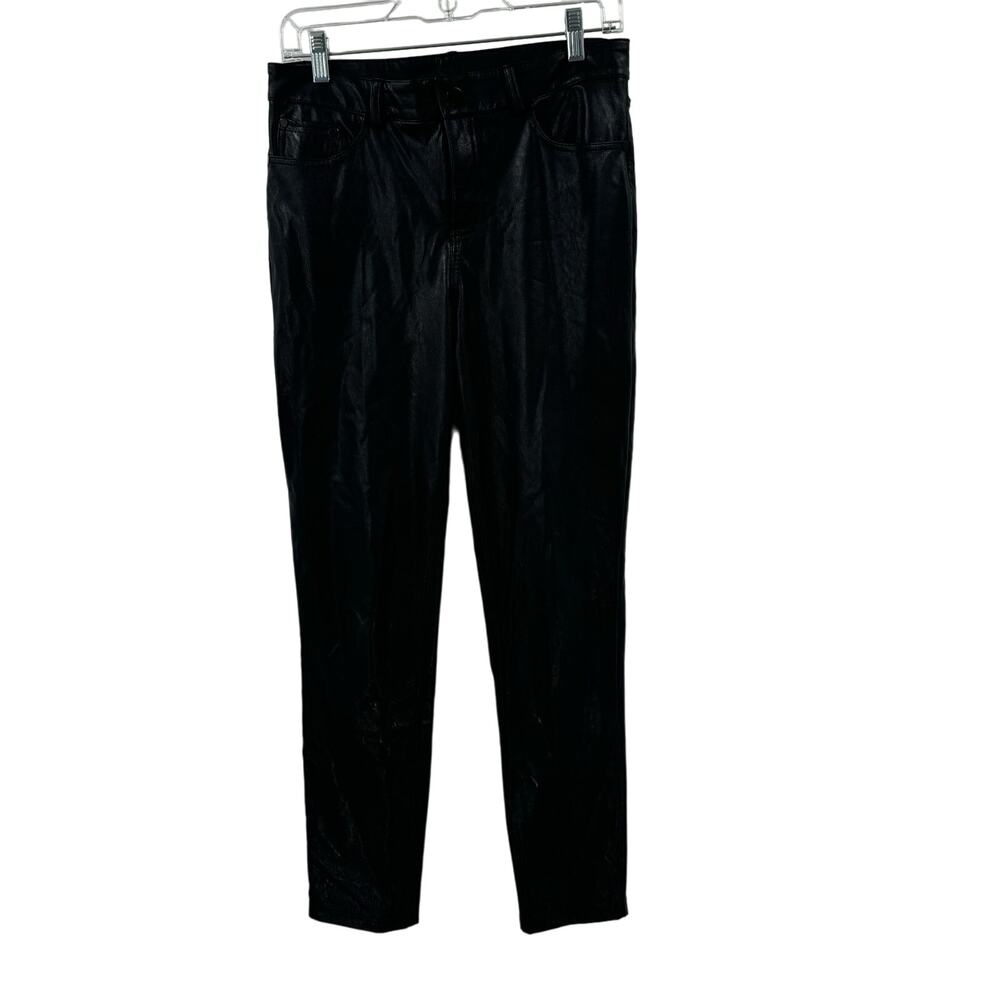 Commando Black vegan leather skinny leg pants